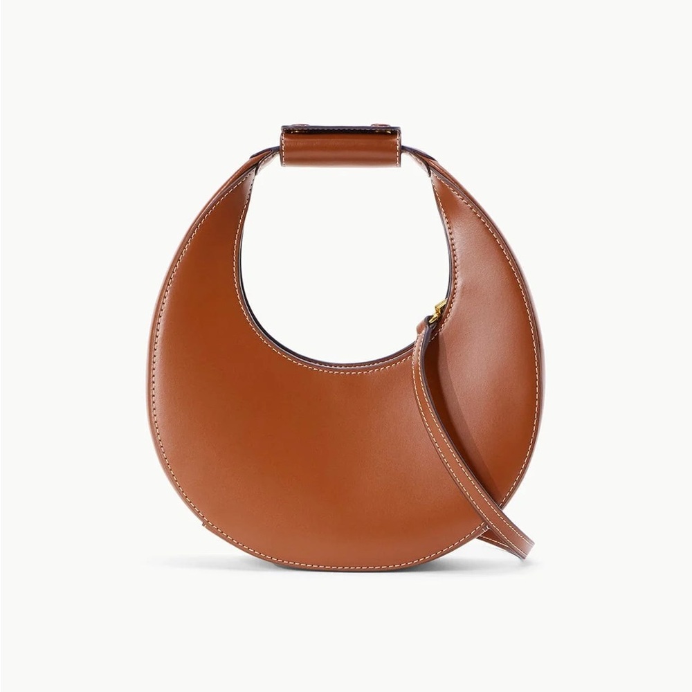 STAUD Mini Moon Bag, Tan